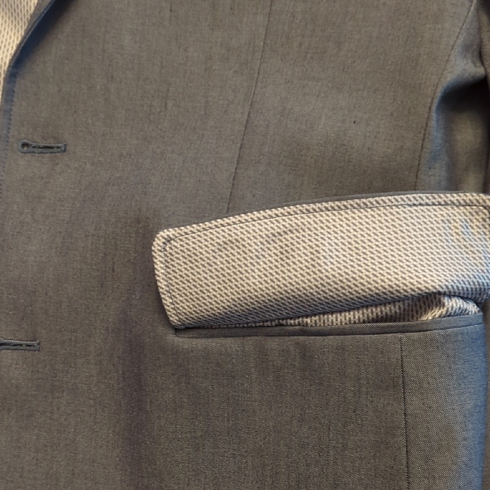 Banana Republic Men's Tailored Fit Blue/Gray Sport Coat 40S - Picture 11 of 11